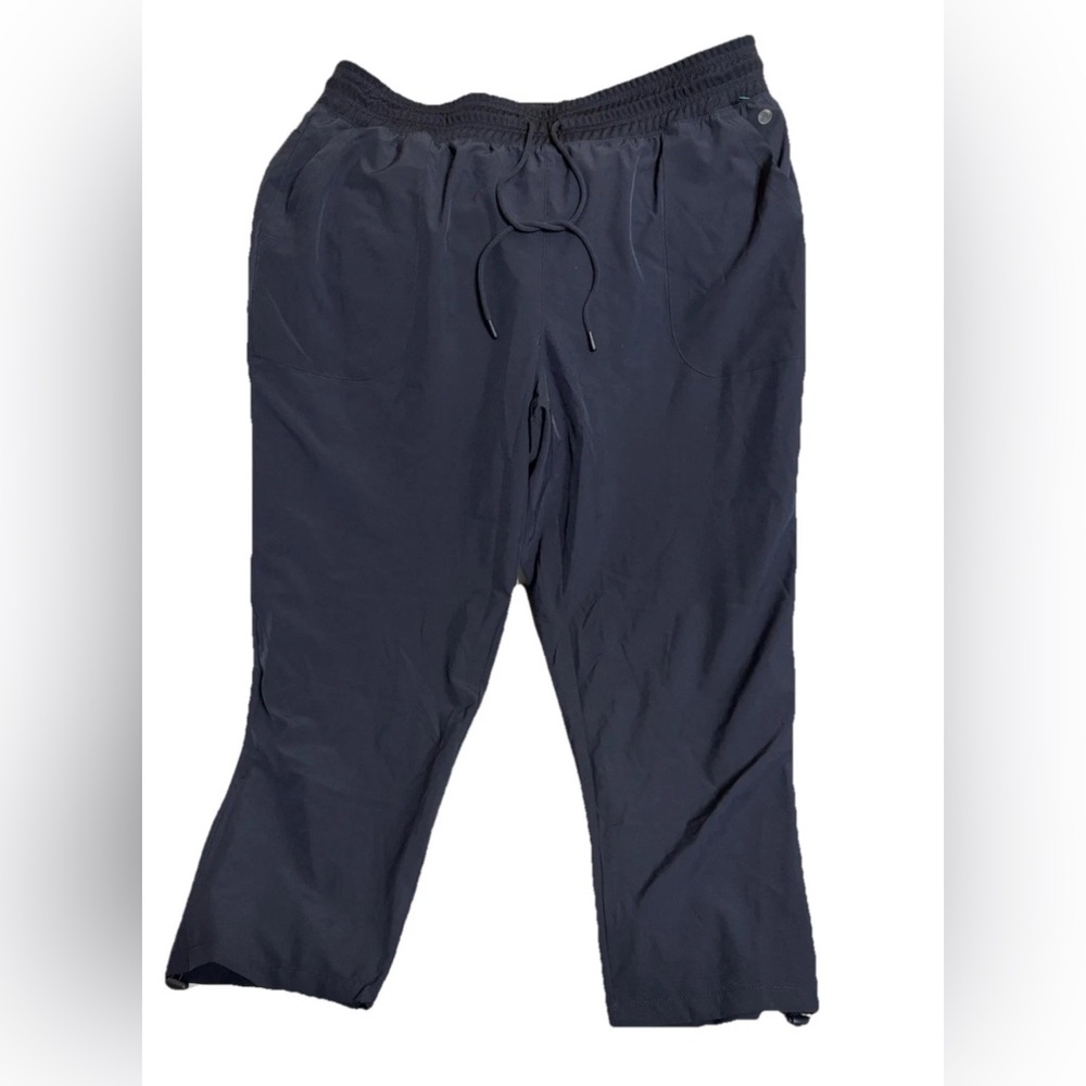 Apana L Yoga Lifestyle Women’s Blue Athletic Jogger Pants  Elastic Pockets